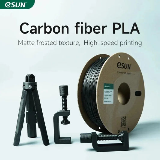 eSUN Carbon Fiber PLA 3D Printer Filament 1KG 1.75MM Fast Printing PLA-CF High-strength Carbon Fiber PLA Filament For Bambu Lab