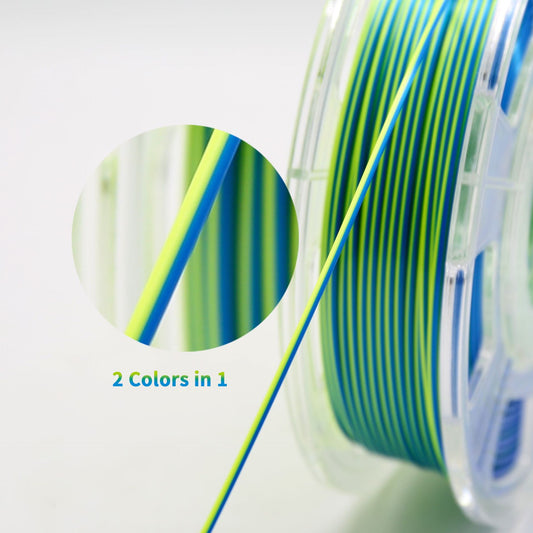 1.75mm Bicolor Magic PLA 3D Printer Filament, color-blending PLA-Silk, Combination packages