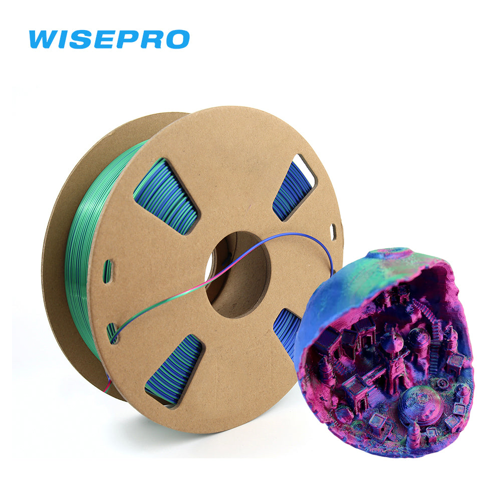 1.75mm Magic PLA 3D Printer Filament, Shiny Silk Coextruded PLA, 3 colors in 1 Filament
