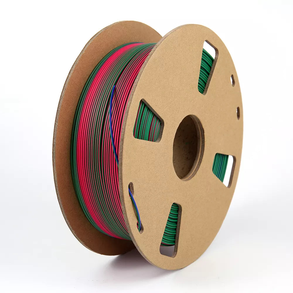 1.75mm Magic PLA-Matte 3D Printer Filament, Tricolor Coextruded PLA, 3 colors in 1 PLA Filament