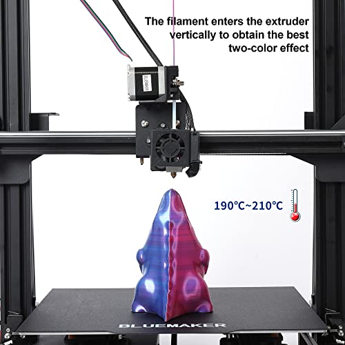 1.75mm Bicolor Magic PLA 3D Printer Filament, Shiny Silk Coextruded PLA