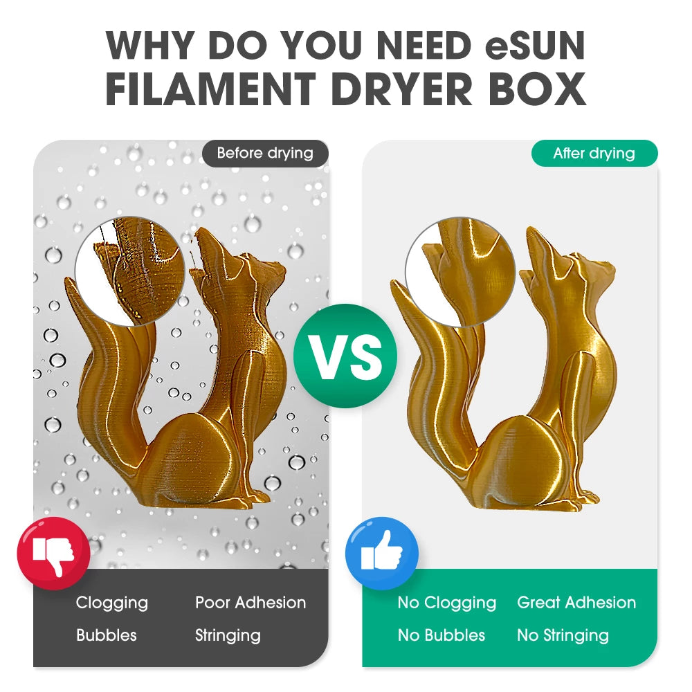 eSUN eBOX 3D Printing Filament Storage Box Filament Storage Holder Keeping Filament Dry Measuring Filament Weight for 3D Printer