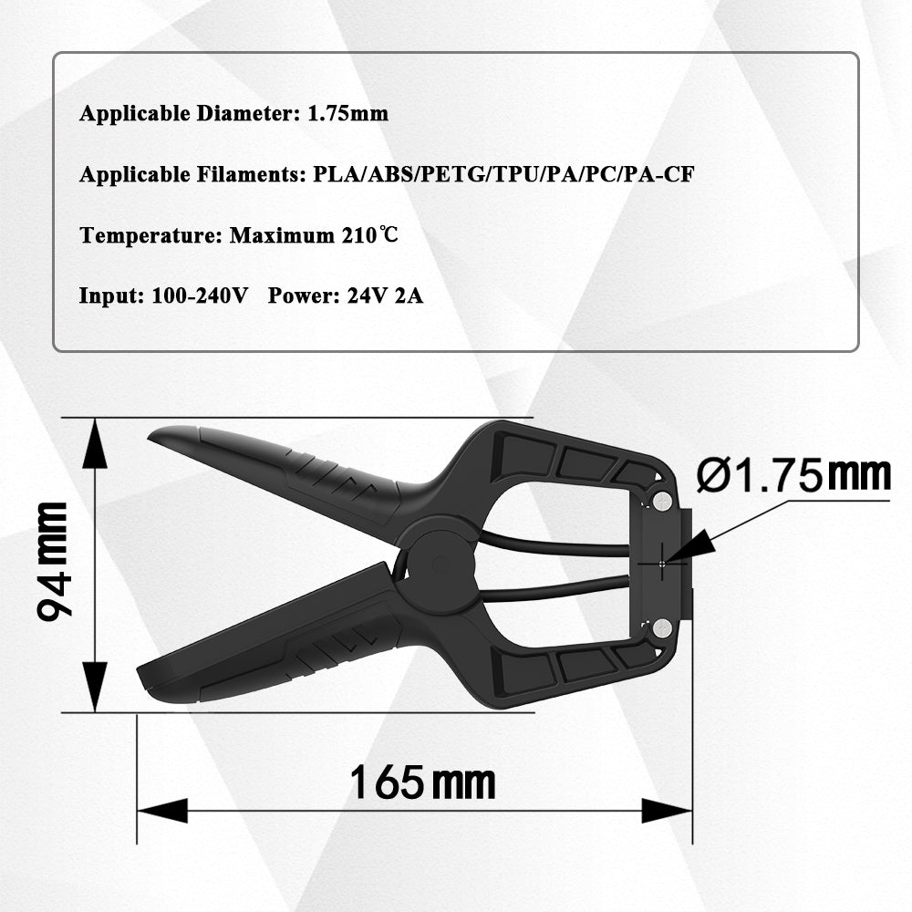 3D Printer Filament Connector, Broken Filament Joiner For 1.75mm PLA/ABS/PETG/TPU/PC/PA/PA-CF Filaments