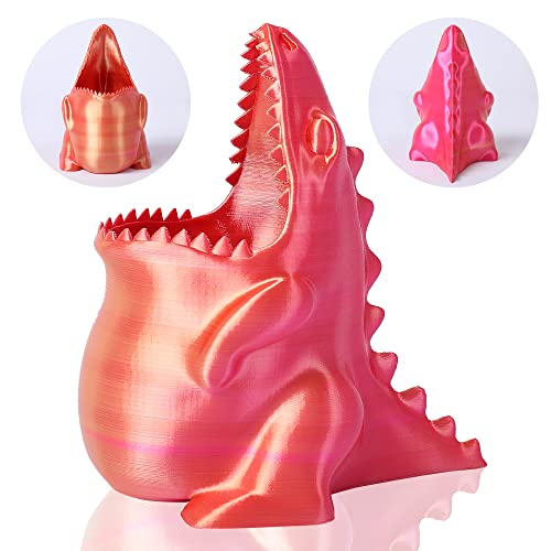 1.75mm Bicolor Magic PLA 3D Printer Filament, Shiny Silk Coextruded PLA