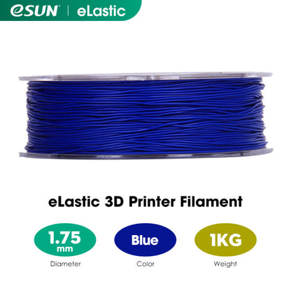 eSUN 3D Printer Flexible TPE 83A Filament 1.75mm Dimensional Accuracy +/- 0.05mm 1KG (2.2 LBS) Spool 3D Printing Material