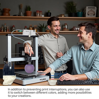 WISEPRO 3D Printer Filament Buffer for 1.75mm PLA/ABS, Auto Filament Feeding & Switching, Ensures Continuous Printing,Prevents Filament Runout