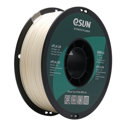 eSUN 1.75mm ePLA-LW 3D Printer Filament,  Light Weight Foam Material