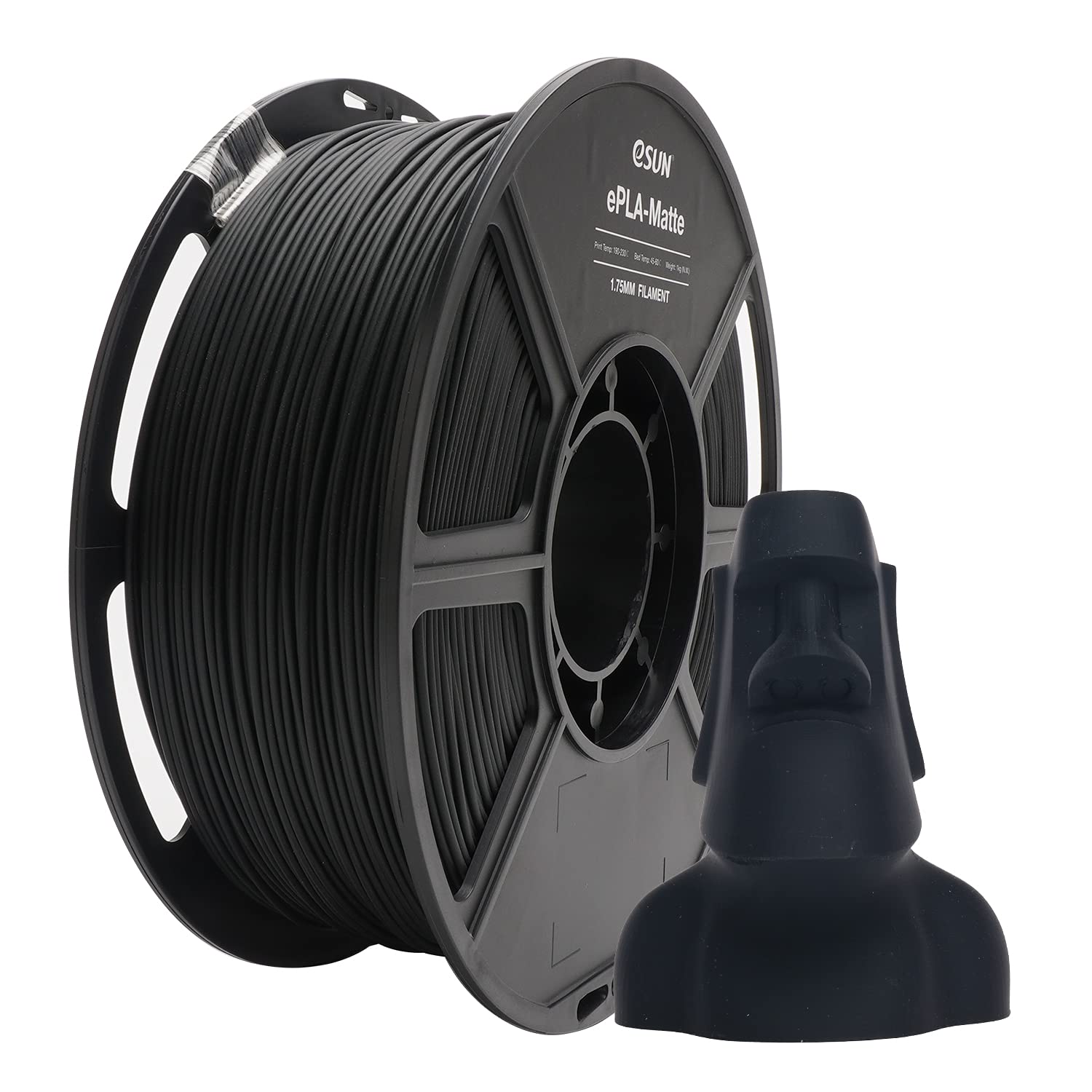 eSUN 1.75mm TPU 95A Flexible 3D Printer Filament 1KG Spool (2.2lbs), Black