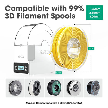 eSUN eBOX 3D Printing Filament Storage Box Filament Storage Holder Keeping Filament Dry Measuring Filament Weight for 3D Printer