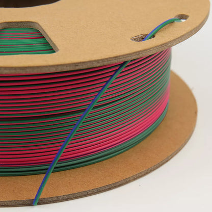 1.75mm Magic PLA-Matte 3D Printer Filament, Tricolor Coextruded PLA, 3 colors in 1 PLA Filament