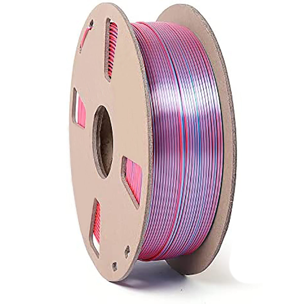 1.75mm Bicolor Magic PLA 3D Printer Filament, Shiny Silk Coextruded PLA