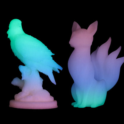 eSUN PLA Luminous-Rainbow eStars-PLA Filament 1.75mm Glow in the Dark Pla 1KG Spool Luminous 3D Printing Filament for 3D Printer